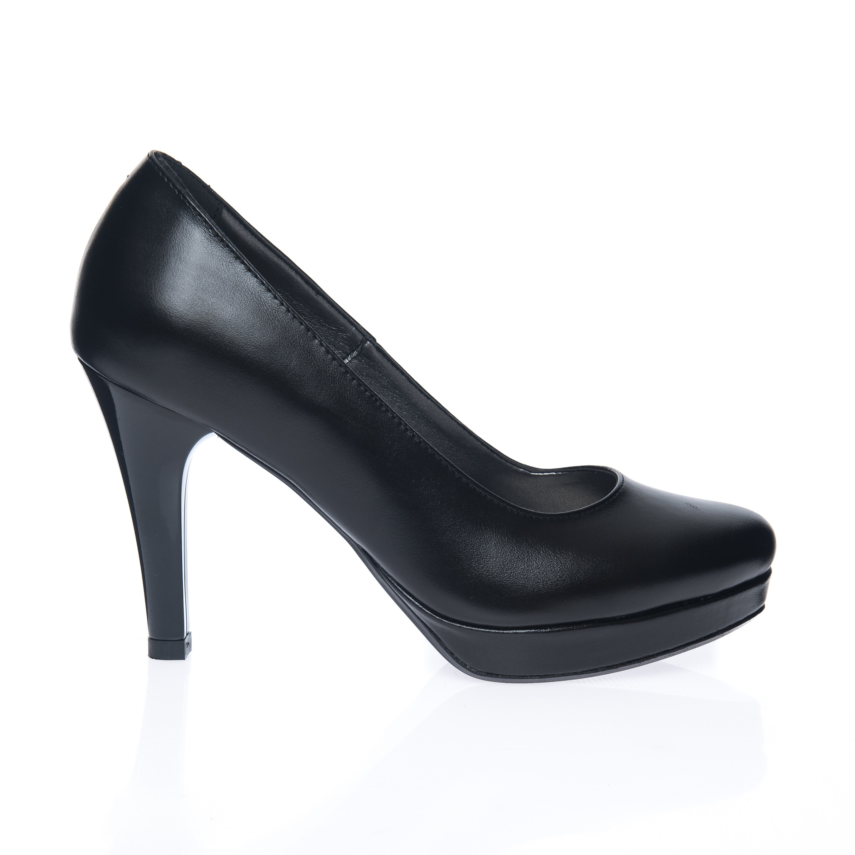 Pantofi dama din piele naturala - Negru Box - R3 N