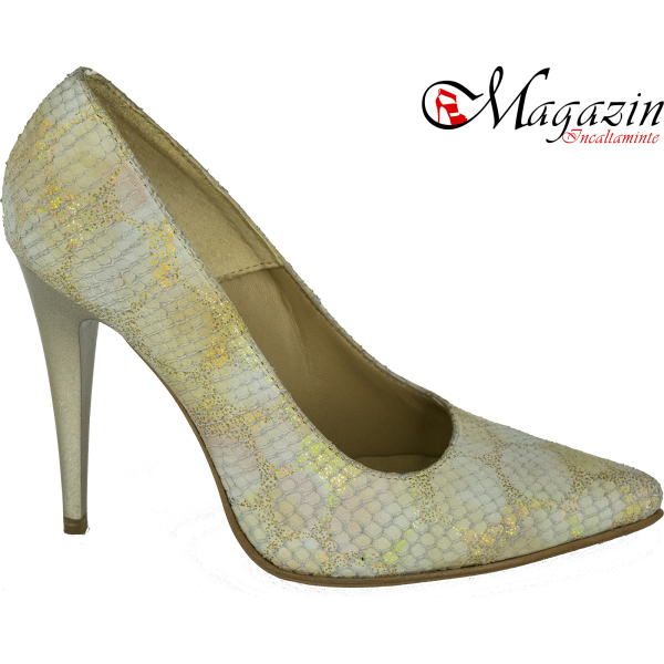 Pantofi Stiletto Piele Naturala - Alexa P11 COLOR