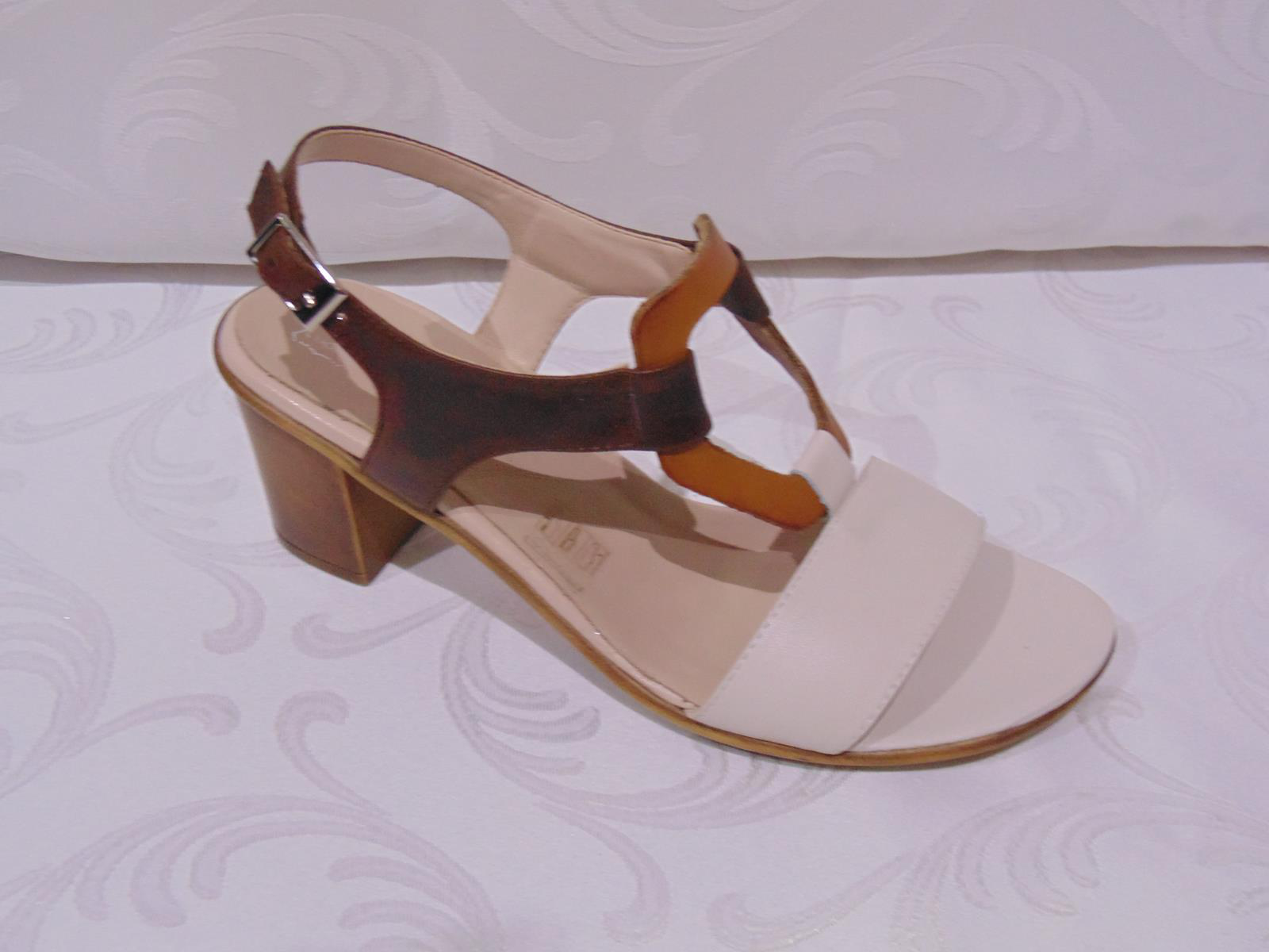 Sandale cu toc gros conf. din piele naturala - Caspian - ALMA B+M
