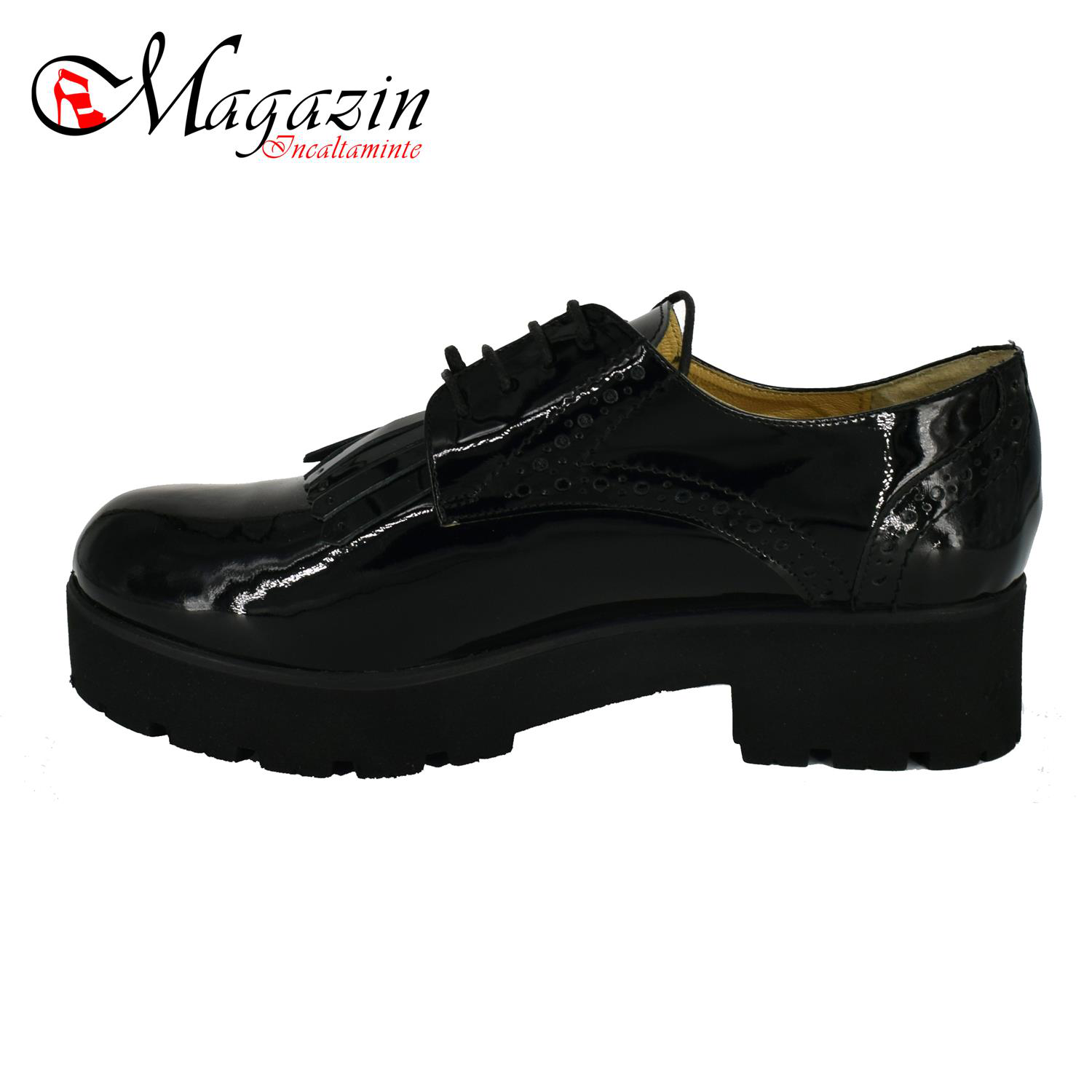 Pantofi Dama Piele Naturala - Prego - 13L Negru