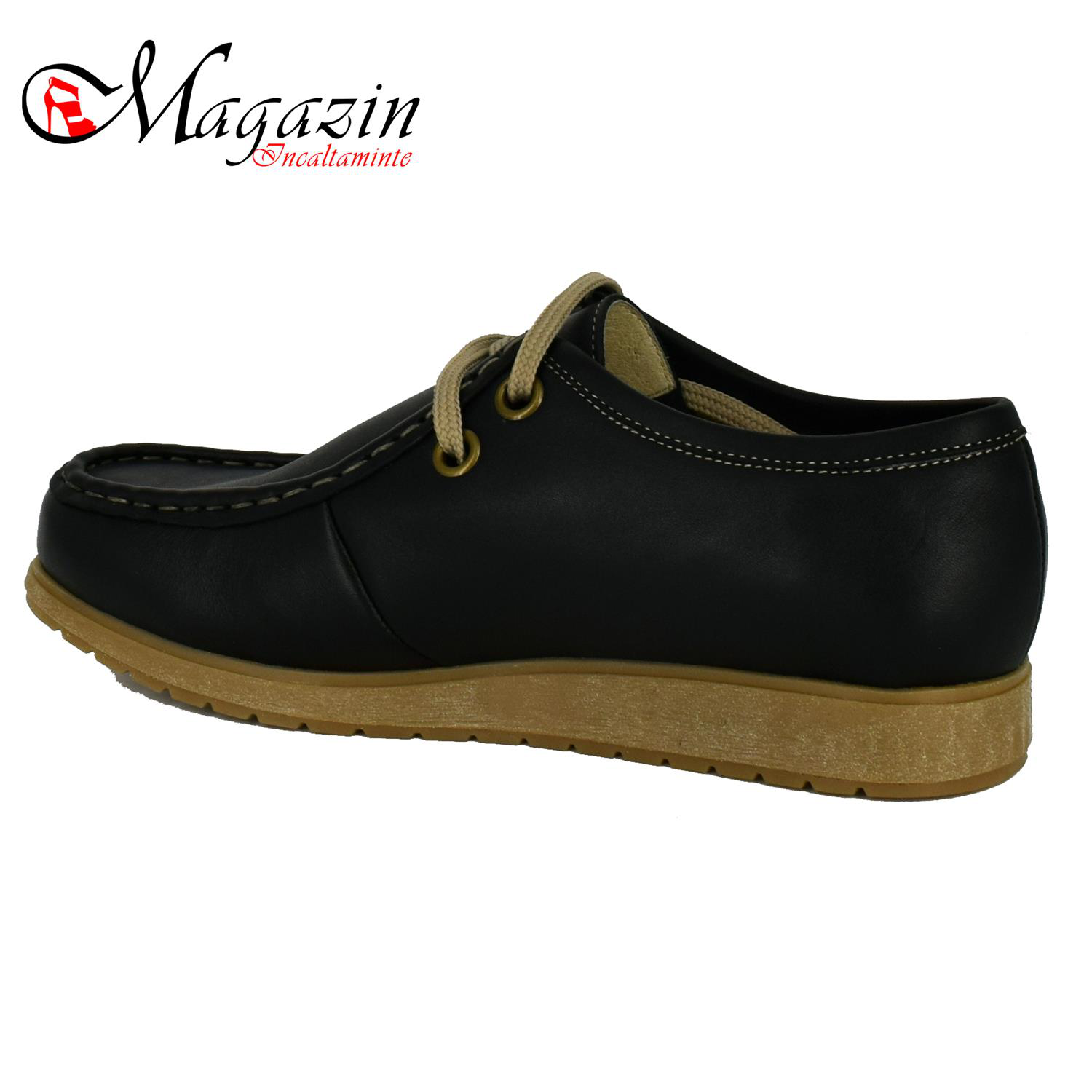 Pantofi Dama Piele Naturala - Prego - 101 Negru