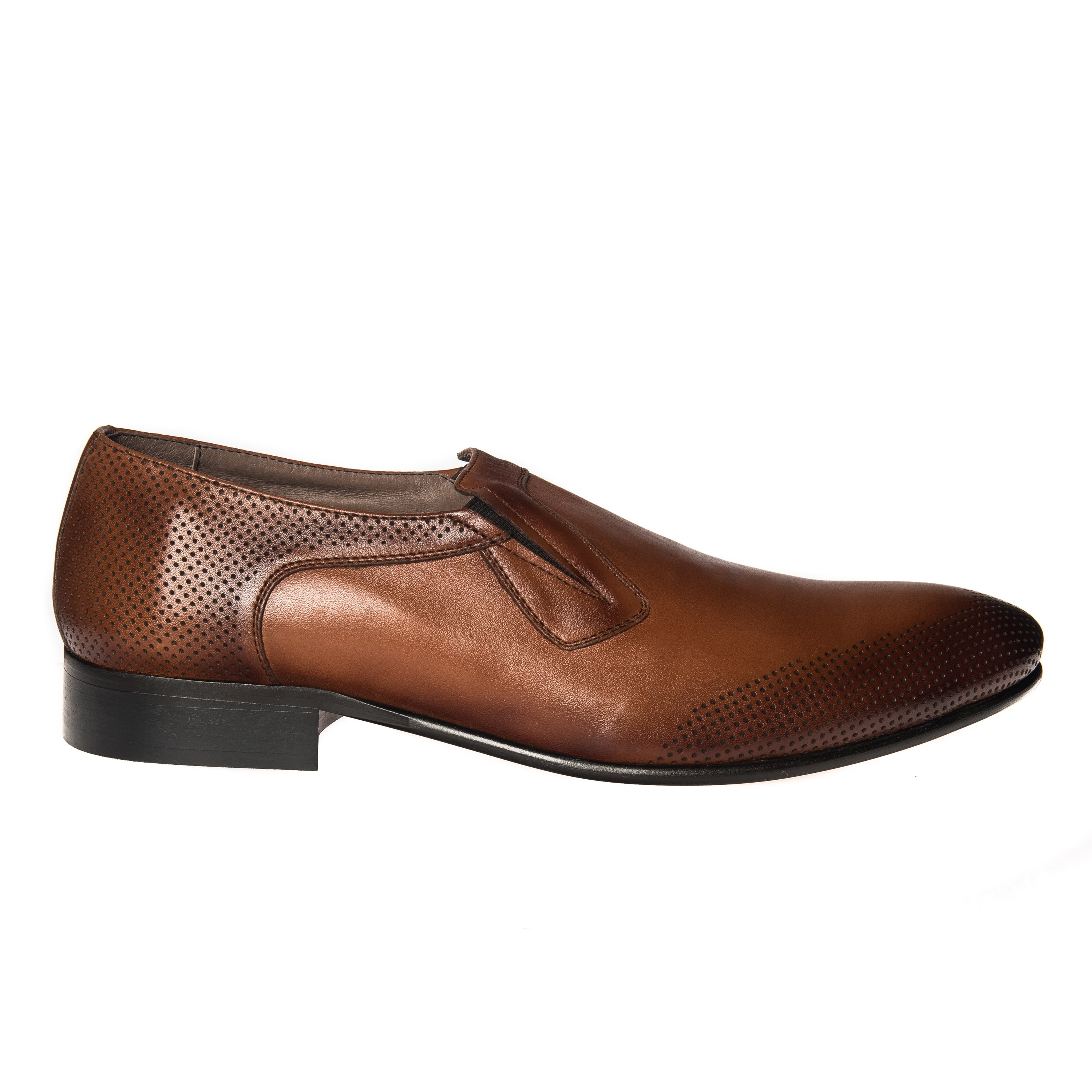 Pantofi barbati din piele naturala - Maro Perie - E 401 MP