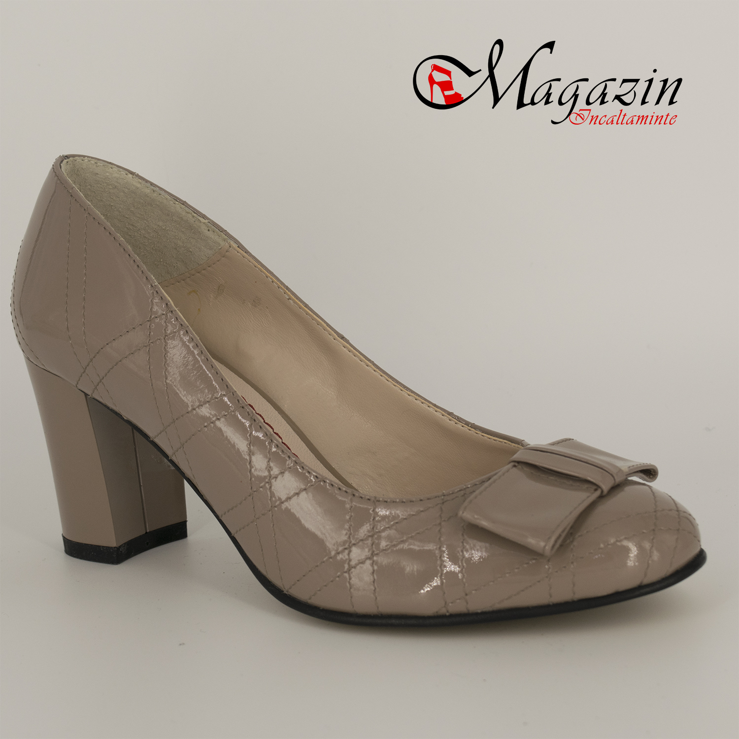 Pantofi dama office taupe piele naturala - Giulio 0541-58